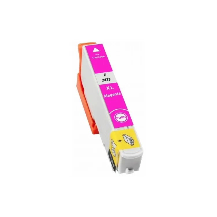 Kompatibilní Epson T2433 / T-2433 24XL M Magenta - červená cartridge s čipem - 13 ml