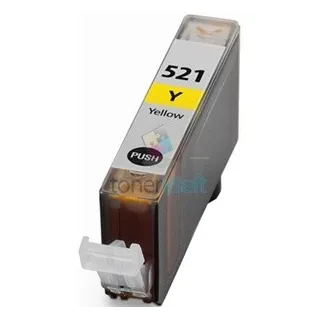 Kompatibilný Canon CLI-521 / CLI521 Y Yellow - žltá cartridge s čipom - 15 ml