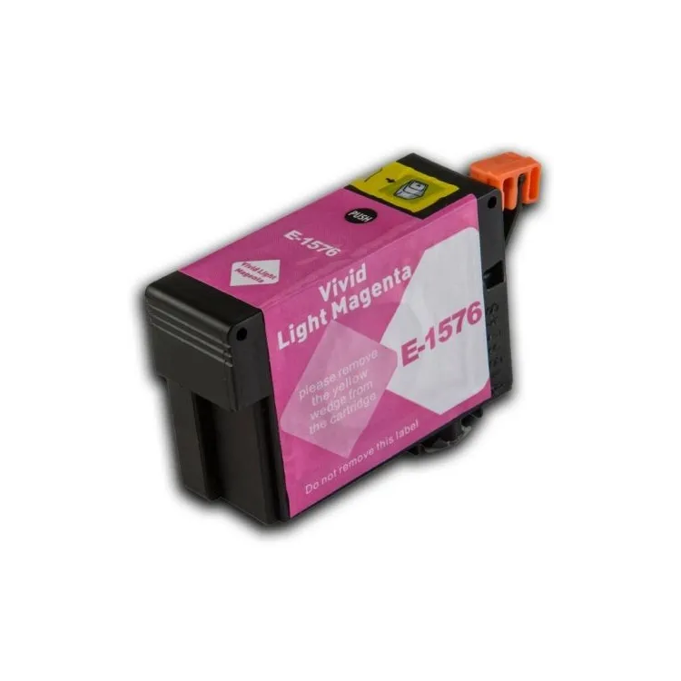 Kompatibilní Epson T1576 / T-1576 LM Light Magenta - červená cartridge s čipem - 32 ml