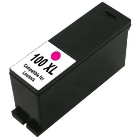 Lexmark 100 XL / 100XL 14N1070E M Magenta - červená kompatibilní cartridge s čipem -16 ml