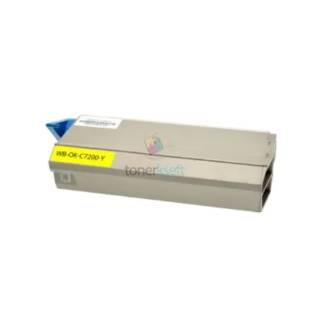 OKI 41304209 (C7000 / C7200) Y Yellow - žltý kompatibilný toner - 10.000 strán, 100% Nový