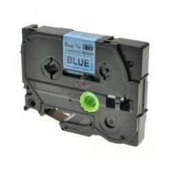 Brother TZe-521 / TZe521 - páska 9mm x 8m čierny tlač / modrý podklad, laminovaná kompatibilný