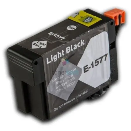 Kompatibilný Epson T1577 / T-1577 LME Light Black - čierna cartridge s čipom - 32 ml