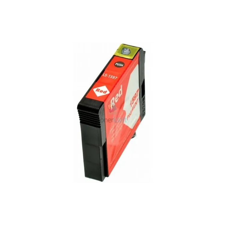 Kompatibilný Epson T1597 / T-1597 R Red - červená cartridge s čipom - 32 ml