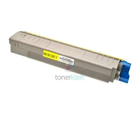 OKI 44643001 (C801 / C821) Y Yellow - žltý kompatibilný toner - 7.300 strán, 100% Nový