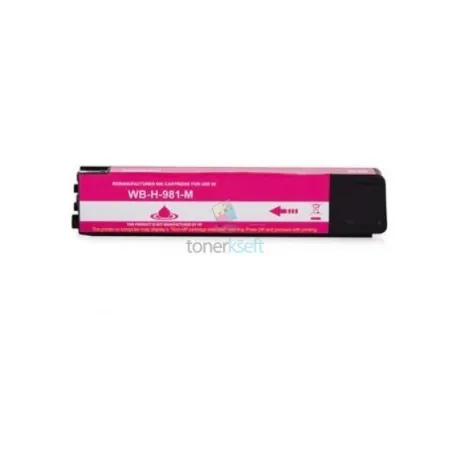 HP 981 XL / HP č.981 XL (L0R10A) M Magenta - červená kompatibilný cartridge s čipom - 147 ml