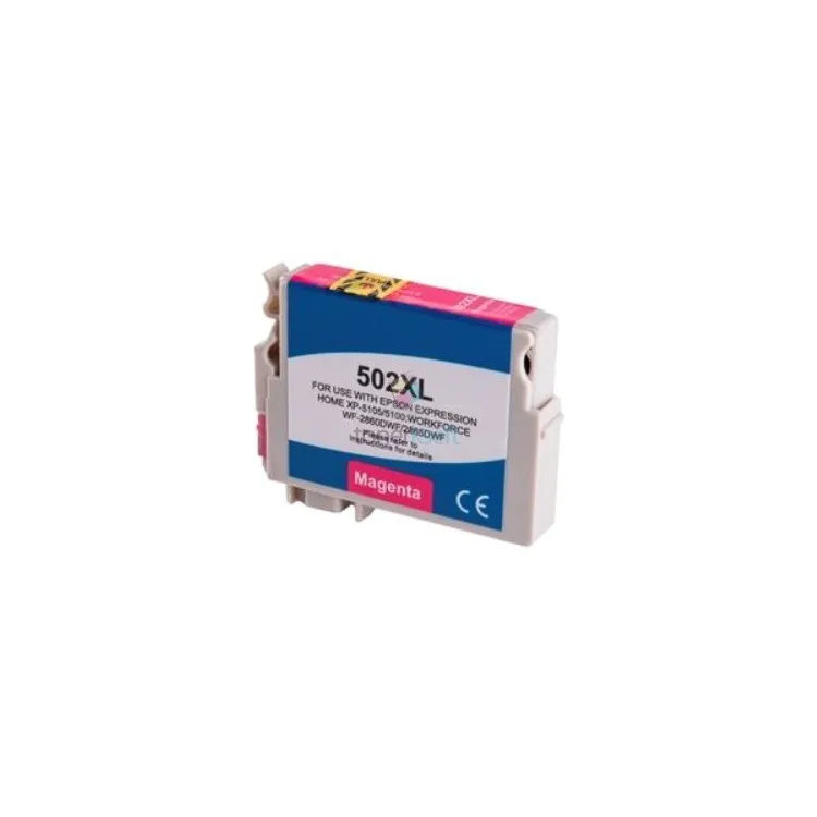 Kompatibilný Epson 502XL / 502 XL (C13T02W34010) M Magenta - červená cartridge s čipom - 14 ml