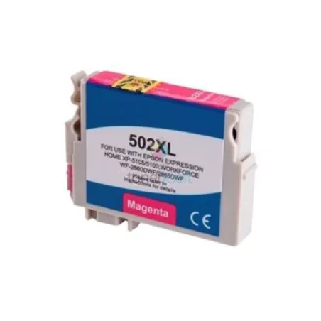 Kompatibilný Epson 502XL / 502 XL (C13T02W34010) M Magenta - červená cartridge s čipom - 14 ml