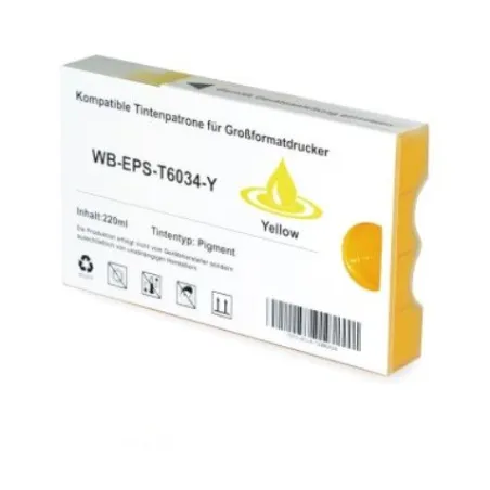 Kompatibilní Epson T6034 / T-6034 XL C13T603400 Y Yellow - žlutá cartridge s čipem - 220 ml