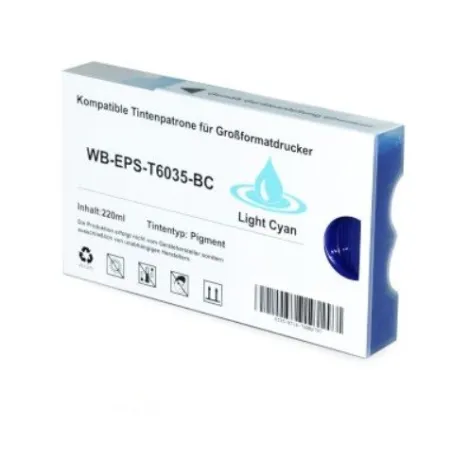 Kompatibilní Epson T6035 / T-6035 XL C13T603500 LC Light Cyan - světle modrá cartridge s čipem - 220 ml