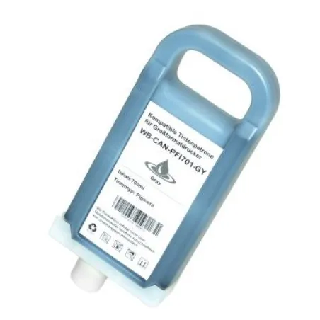 Kompatibilní Canon PFI-701GY / PFI701GY 0909B001 Gray - šedá cartridge s čipem - 700 ml