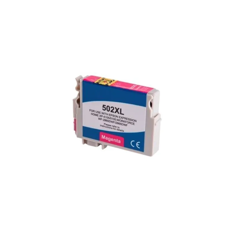 Kompatibilní Epson 502XL / 502 XL C13T02W34010 M Magenta - červená cartridge s čipem - 14 ml