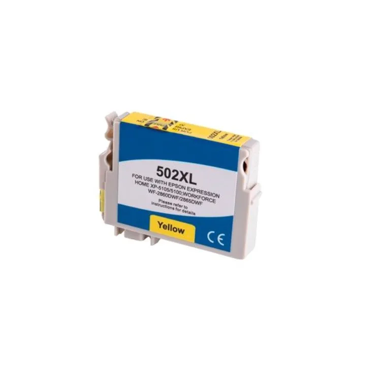 Kompatibilní Epson 502XL / 502 XL C13T02W44010 Y Yellow - žlutá cartridge s čipem - 14 ml