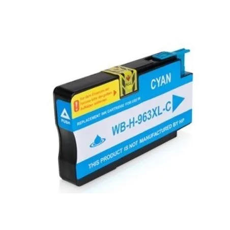 Kompatibilný HP 963 XL / 3JA27AE HP č.963 XL C Cyan - modrá cartridge s čipom - 25,5 ml