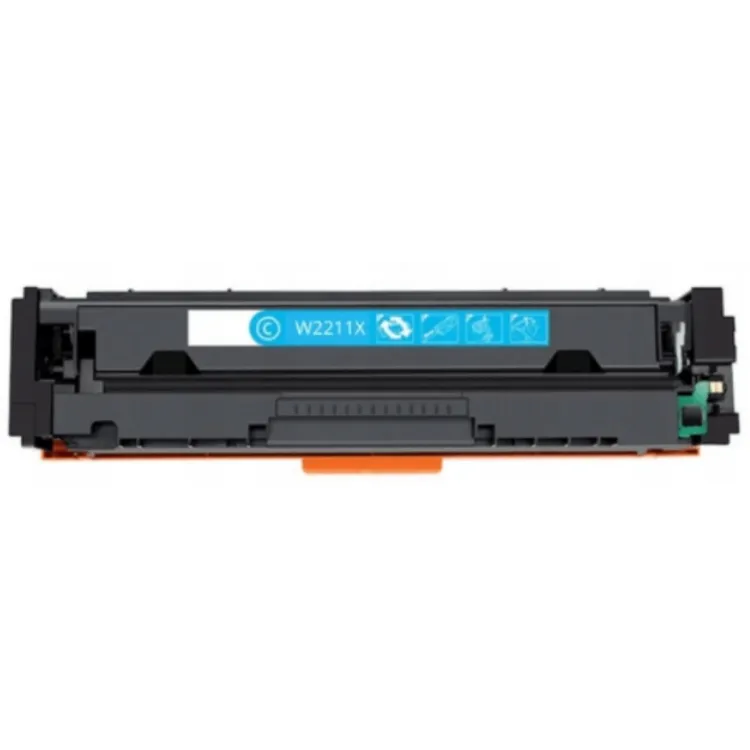 HP W2211X / W-2211X / HP 207X C Cyan - modrý kompatibilný toner s čipom - 2.450 strán