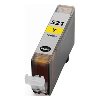 Kompatibilní Canon CLI-521 / CLI521 Y Yellow - žlutá cartridge s čipem - 15 ml