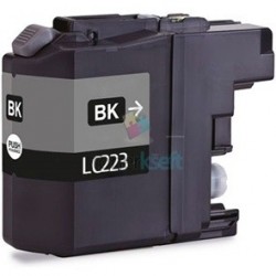 Kompatibilný Brother LC-223 / LC223 XL BK Black - čierna cartridge s čipom - 16 ml