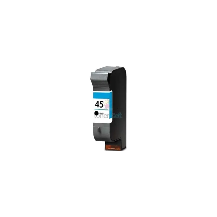 Kompatibilný HP 45 / 51645A HP č.45 BK Black- čierna cartridge s čipom - 45 ml